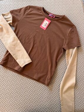 Brand New with Tags- Edikted layered long sleeve